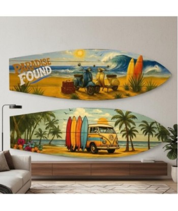 Adorno Pared Jardín MDF Surfista Decorativo - Estilo Playero, Atrae la Libertad del Océano