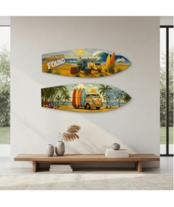 Adorno Pared Jardín MDF Surfista Decorativo - Estilo Playero, Atrae la Libertad del Océano