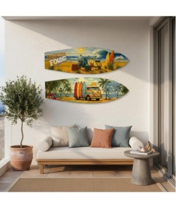 Adorno Pared Jardín MDF Surfista Decorativo - Estilo Playero, Atrae la Libertad del Océano