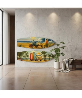Adorno Pared Jardín MDF Surfista Decorativo - Estilo Playero, Atrae la Libertad del Océano