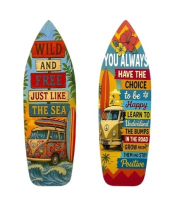 Adorno Pared Jardín MDF 'Wild and Free' Estilo Surf 2U