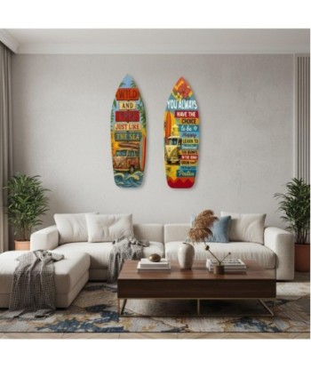Adorno Pared Jardín MDF 'Wild and Free' Estilo Surf 2U