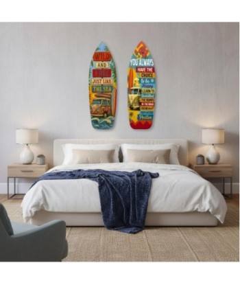 Adorno Pared Jardín MDF 'Wild and Free' Estilo Surf 2U