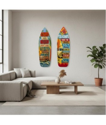Adorno Pared Jardín MDF 'Wild and Free' Estilo Surf 2U