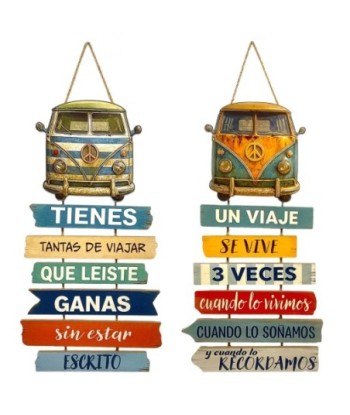 Adorno Pared Jardín MDF - Estilo Vintage, Colores Vivos, Uso Decorativo