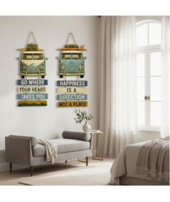 Adorno Pared Jardín MDF - Estilo Vintage, Surf y Aventuras