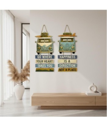 Adorno Pared Jardín MDF - Estilo Vintage, Surf y Aventuras