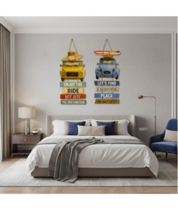 Adorno Pared Jardín MDF: Surfero y Vintage, Decora tu Exterior