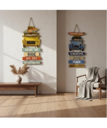 Adorno Pared Jardín MDF: Surfero y Vintage, Decora tu Exterior