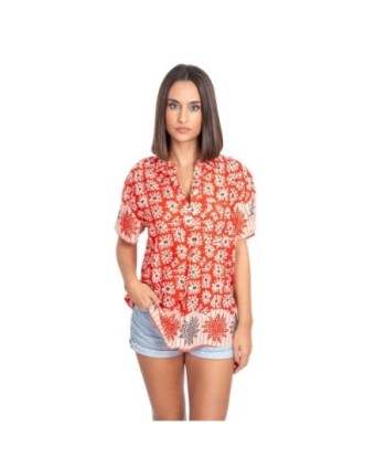 Camisa Multicolor para Mujer - Camisa Casual de Algodón, Ideal para Ocasiones Especiales y Uso Diario, Moda Isla