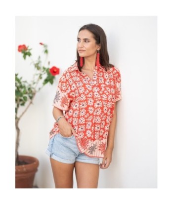 Camisa Multicolor Mujer Manga ¾ - Estilo Casual y Elegante - 100% Algodón - Camisero Perfecto para Ocasiones Especiales