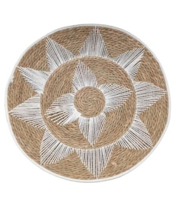 Adorno de Pared de Palma y Hierba Marina con Diseño Circular