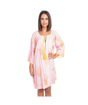 Kurta Azul Mujer - Estilo Chic y Confortable, 100% Algodón, Manga ¾, Ideal para Ocasiones Especiales y Uso Diario