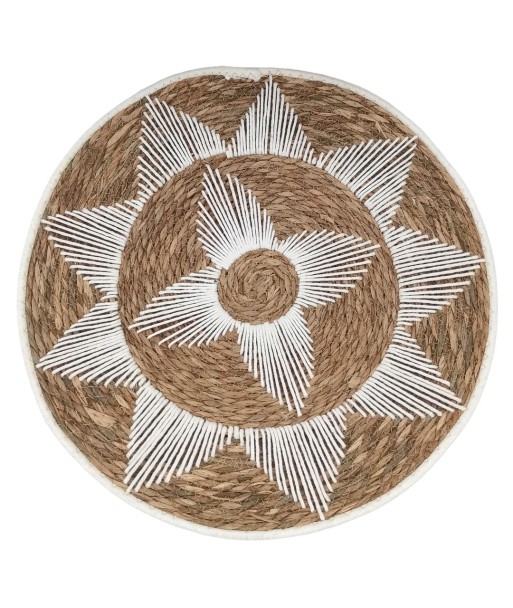 Adorno de Pared de Palma y Hierba Marina - Estilo Natural y Decorativo