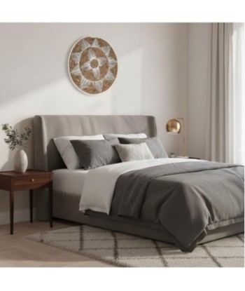 Adorno de Pared de Palma y Hierba Marina - Estilo Natural y Decorativo