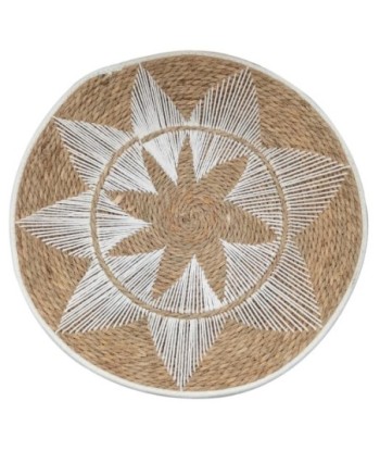 Adorno de Pared de Palma y Hierba Marina - Estilo Natural para Jardín