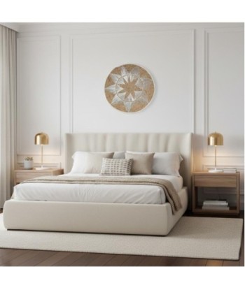 Adorno de Pared de Palma y Hierba Marina - Estilo Natural para Jardín