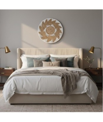 Adorno de Pared de Palma y Hierba Marina, Estilo Natural y Decorativo