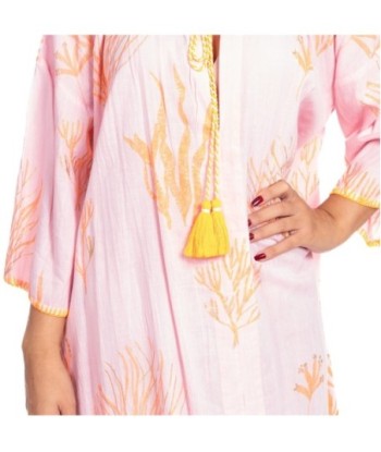 Kurta Azul Mujer - Estilo Chic y Confortable, 100% Algodón, Manga ¾, Ideal para Ocasiones Especiales y Uso Diario