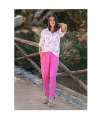 Pantalón Multicolor para Mujer - Ropa de Moda Isla Bonita, Pantalones Casual, Tiro Medio, 100% Algodón, Perfecto