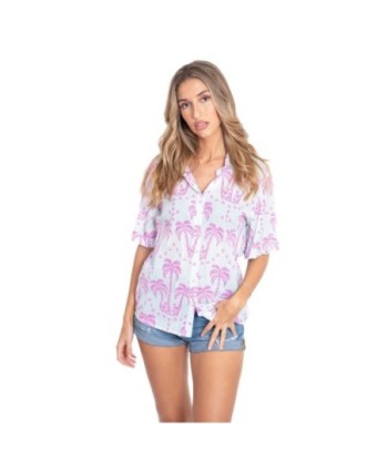 Camisa Verde Estampada Mujer, Camisera de Manga ¾, 100% Algodón, Ideal para Ocasiones Casual y Elegantes, Moda