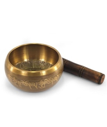 ORIGEN Home Decor Cuenco bowl tibetano Complementos Natura | Cuenco Bol Dorado Redondo - 7x14x14cm