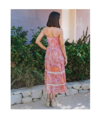 Vestido Largo Midi Azul para Mujer - Estampado Cuadrado, Hombros Descubiertos, Ideal para Fiestas y Ocasiones