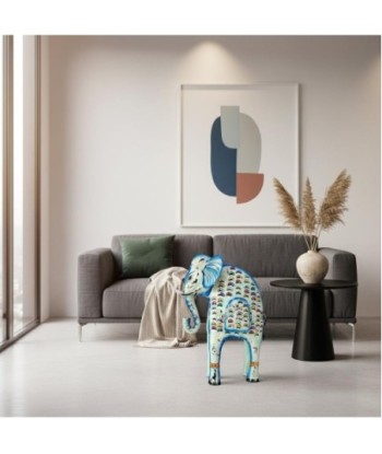 Elefante Portavelas L de Hojalata - Decorativo y Colorido