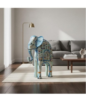 Elefante Portavelas L de Hojalata - Decorativo y Colorido