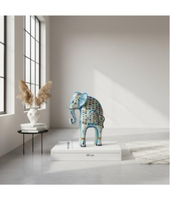Elefante Portavelas S de Hojalata - Decoración Colorida para el Hogar