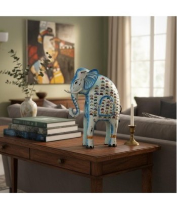Elefante Portavelas S de Hojalata - Decoración Colorida para el Hogar