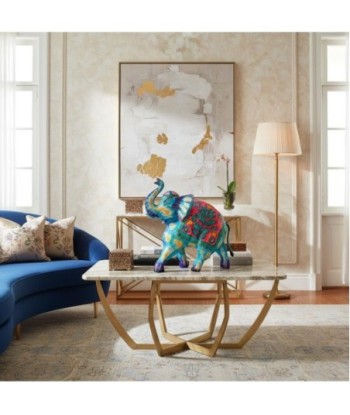 Figura de Elefante de Hojalata Colorido - Decoración Artística