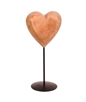 Figura Corazón de Madera Natural para Decoración del Hogar