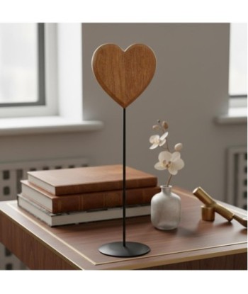 Figura Corazón de Madera, estilo moderno para decoración del hogar