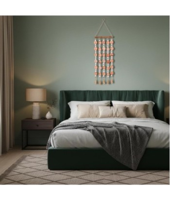 Colgante de madera decorativo con cuentas estilo bohemio