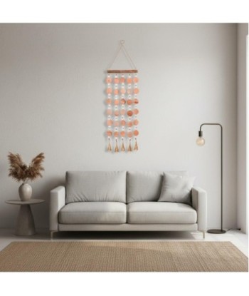 Colgante de madera decorativo con cuentas estilo bohemio
