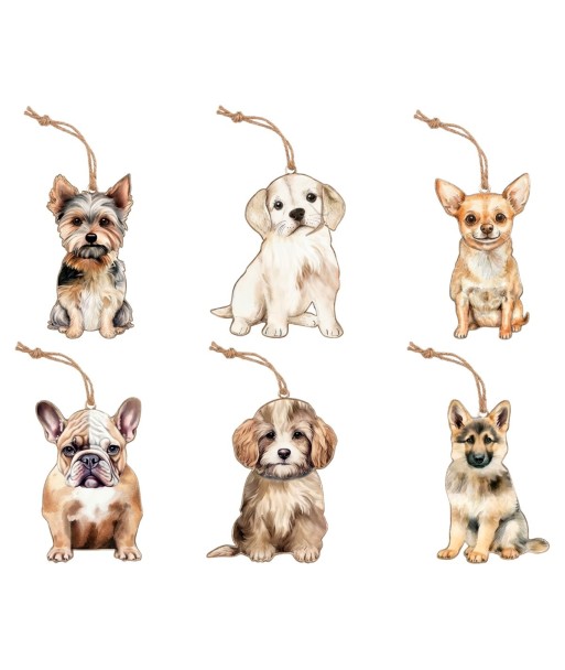 Colgante 6U de Metal con diseño de mascotas, ideal para decoración de interiores