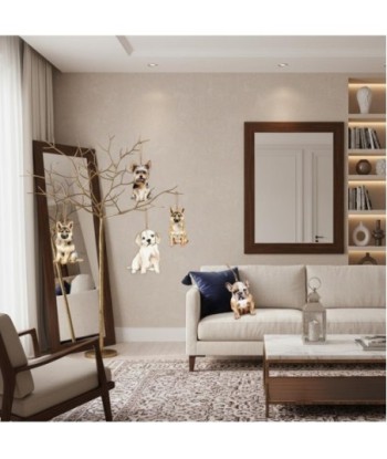 Colgante 6U de Metal con diseño de mascotas, ideal para decoración de interiores