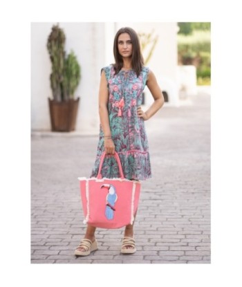 Vestido Corto Azul Estampado para Mujer - Moda Isla Bonita - Ropa de Verano Elegante y Fresca - Perfecto para