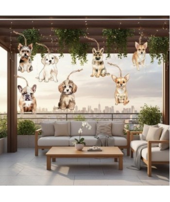 Colgante 6U de Metal con diseño de mascotas, ideal para decoración de interiores