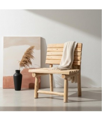 Sillón de Madera de Teka - Estilo Natural y Rústico para Interior y Exterior