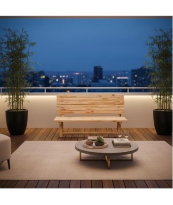 Banco de Madera de Teka - Estilo Natural para Jardín o Terraza
