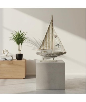 Barco Velero L MDF - Decoración náutica, estilo rústico y elegante
