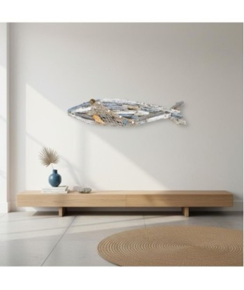 Adorno Pared Pez MDF Novedad Estilo Marítimo Decorativo