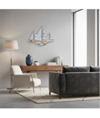 Adorno Pared Barco MDF - Estilo Náutico para Decoración de Jardín
