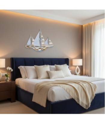 Adorno Pared Barco MDF - Estilo Náutico para Decoración de Jardín