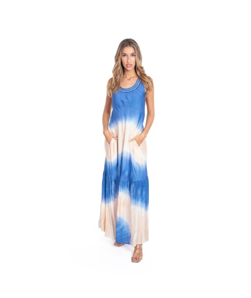 Vestido Largo Midi Azul para Mujer - Elegante y Versátil, Ideal para Fiesta y Ocasiones Especiales - Moda Mujer