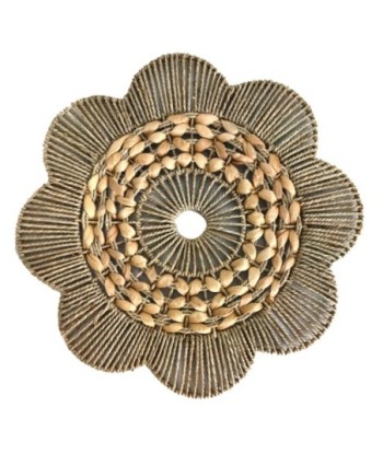 Adorno Pared Flor L de Palma y Hierba Marina - Estilo Natural y Orgánico