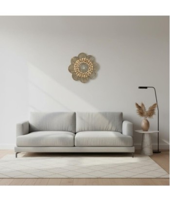 Adorno Pared Flor L de Palma y Hierba Marina - Estilo Natural y Orgánico