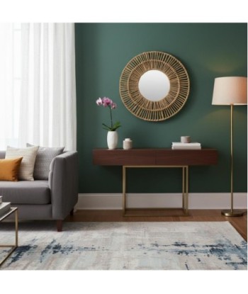 Espejo de Palma y Hierba Marina - Diseño Natural para Decoración